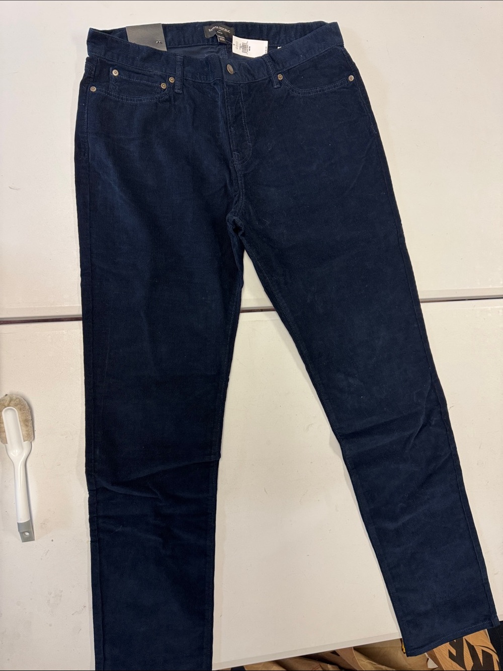 Banana Republic Men's Dark Navy Corduroy Pants